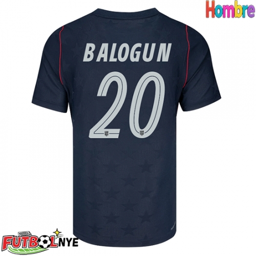 Camiseta Estados Unidos Folarin Balogun #20 Visitante Equipación Mundial 2026 manga corta